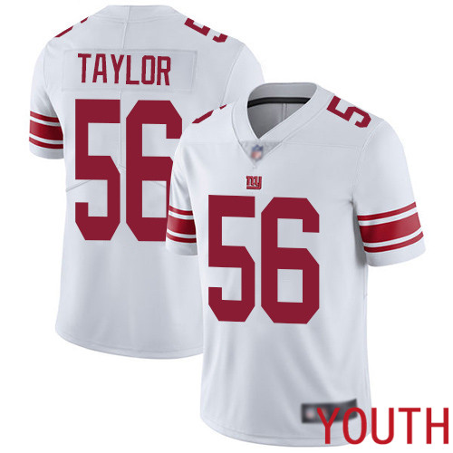 Youth New York Giants 56 Lawrence Taylor White Vapor Untouchable Limited Player Football NFL Jersey